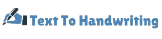 Text to Handwriting Logo